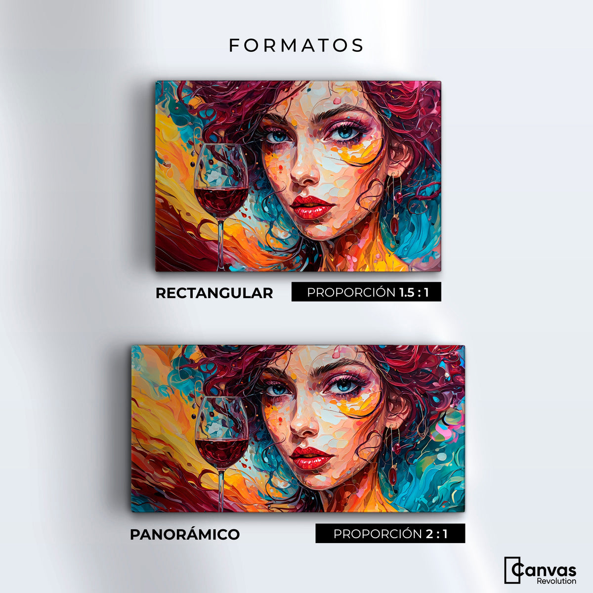 Cuadros Decorativos Canvas Revolution | Elixir Entre Vinas | Formatos