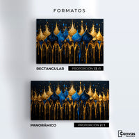 Cuadros Decorativos Canvas Revolution | Esplendor Dorado | Formatos