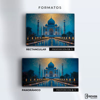 Cuadros Decorativos Canvas Revolution | Estrellas Taj Mahal | Formatos