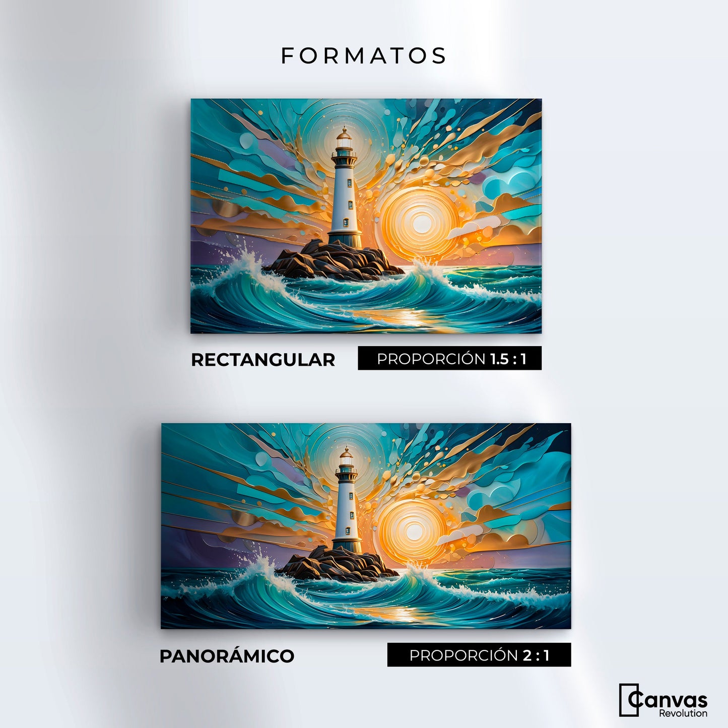 Cuadros Decorativos Canvas Revolution | Faro Bajo El Cielo | Formatos