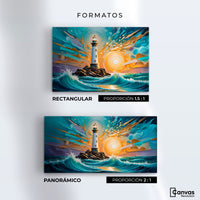 Cuadros Decorativos Canvas Revolution | Faro Bajo El Cielo | Formatos
