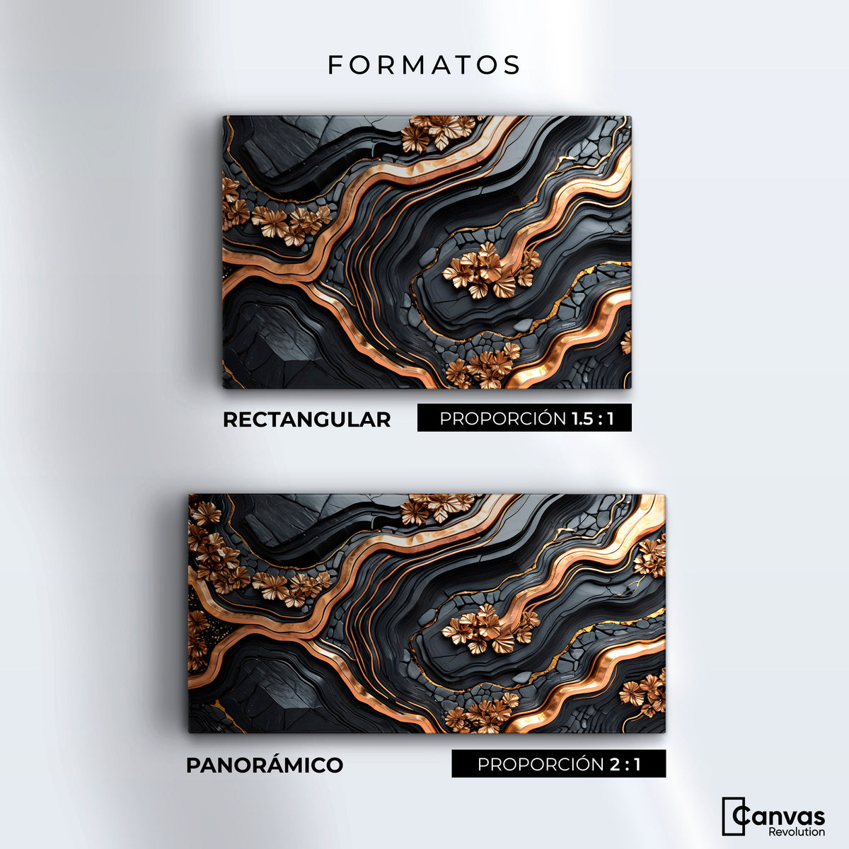Cuadros Decorativos Canvas Revolution | Fragmentos Lujosos | Formatos