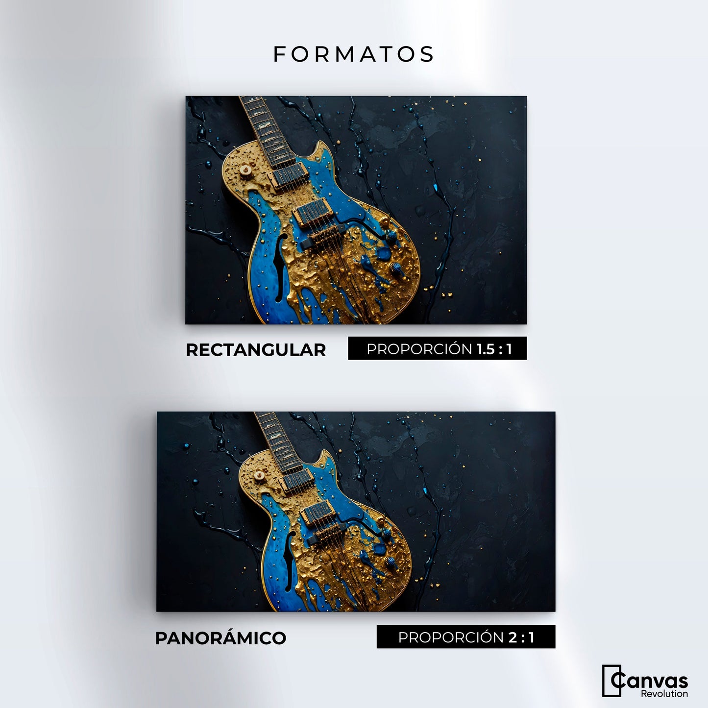 Cuadros Decorativos Canvas Revolution | Guitarra Celestial | Formatos