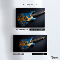 Cuadros Decorativos Canvas Revolution | Guitarra Estelar | Formatos