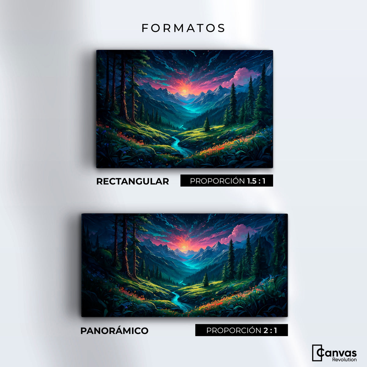Cuadros Decorativos Canvas Revolution | Hermoso Atardecer | Formatos
