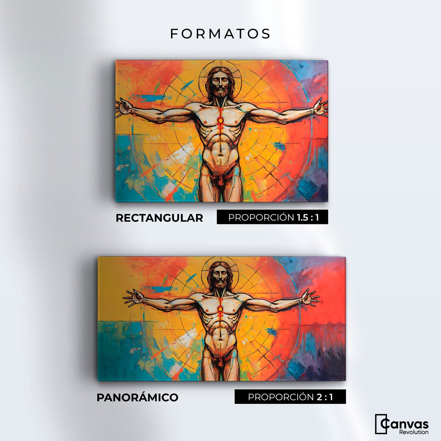 Cuadros Decorativos Canvas Revolution | Jesus Meditando | Formatos
