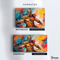 Cuadros Decorativos Canvas Revolution | Lucha Espartana | Formatos