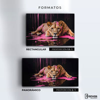Cuadros Decorativos Canvas Revolution | Majestad Rosada | Formatos