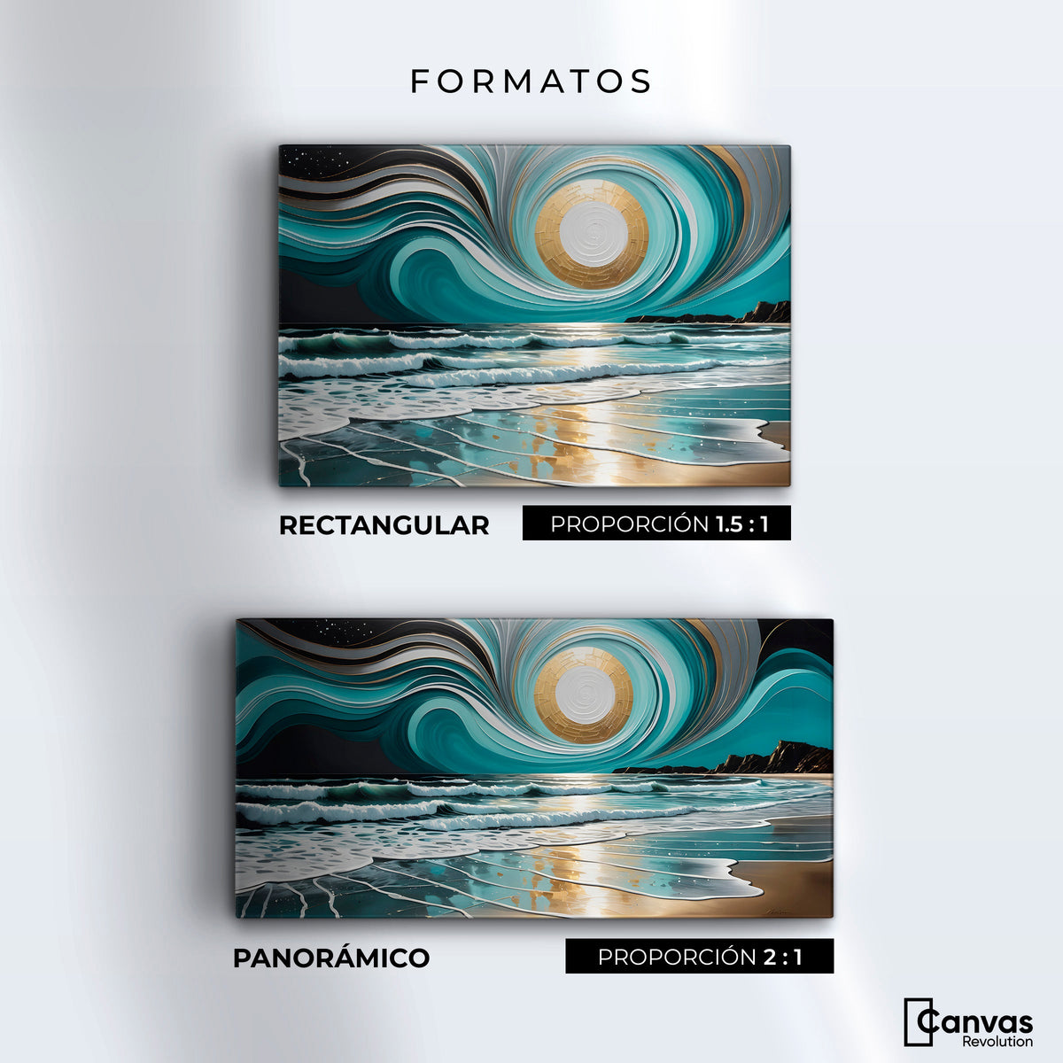 Cuadros Decorativos Canvas Revolution | Mar Y Cielo Unido | Formatos