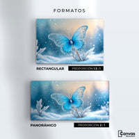 Cuadros Decorativos Canvas Revolution | Mariposa Y Nieve | Formatos