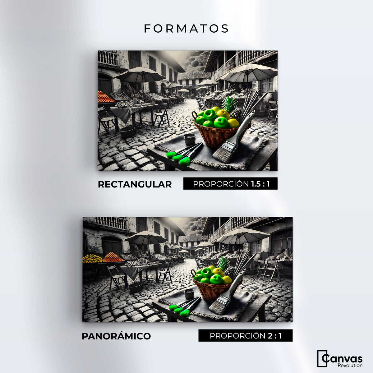 Cuadros Decorativos Canvas Revolution | Mercado Natural | Formatos