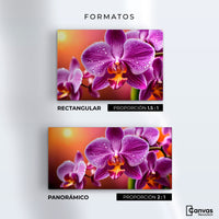Cuadros Decorativos Canvas Revolution | Orquidea Morada Sol | Formatos