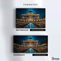 Cuadros Decorativos Canvas Revolution | Palacio Nocturno | Formatos