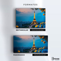 Cuadros Decorativos Canvas Revolution | Paris Crepuscular | Formatos