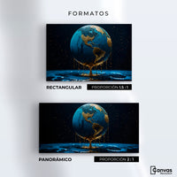 Cuadros Decorativos Canvas Revolution | Planeta Azul Zafiro | Formatos