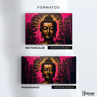 Cuadros Decorativos Canvas Revolution | Reflejos Oro Rosa | Formatos
