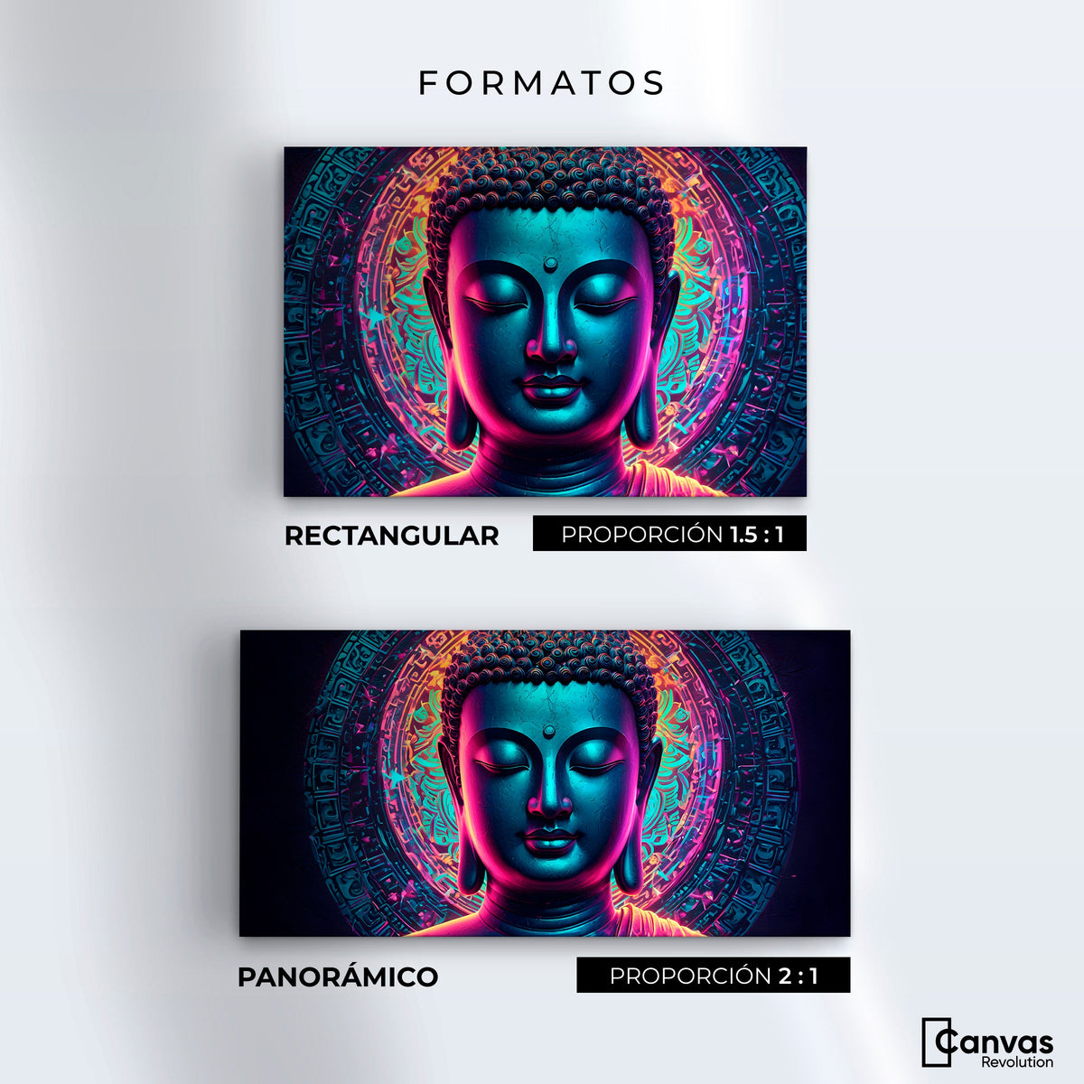 Cuadros Decorativos Canvas Revolution | Retrato Budista | Formatos