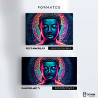 Cuadros Decorativos Canvas Revolution | Retrato Budista | Formatos