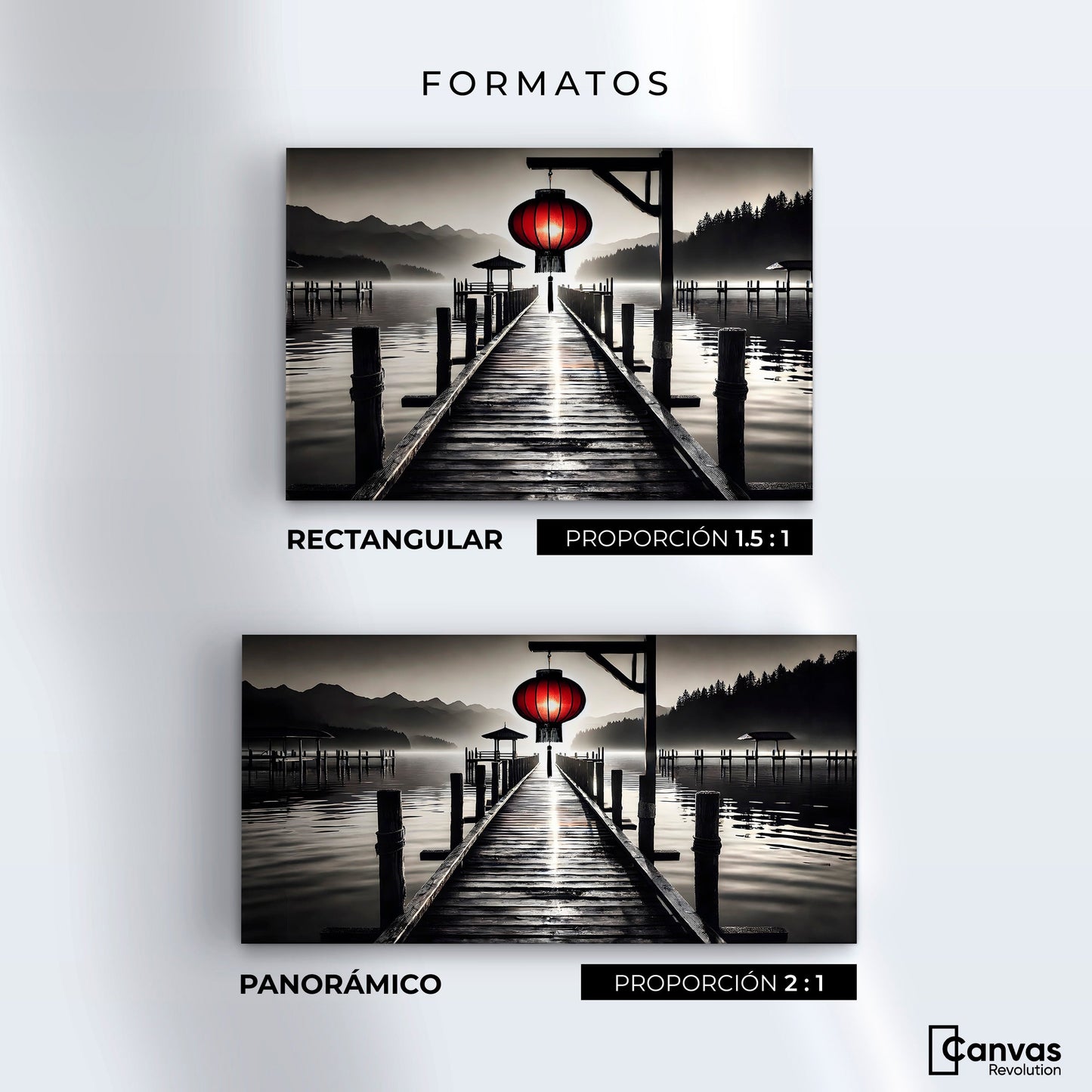 Cuadros Decorativos Canvas Revolution | Rojo En El Muelle | Formatos