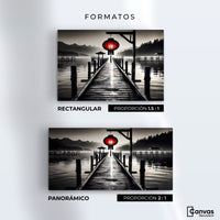 Cuadros Decorativos Canvas Revolution | Rojo En El Muelle | Formatos