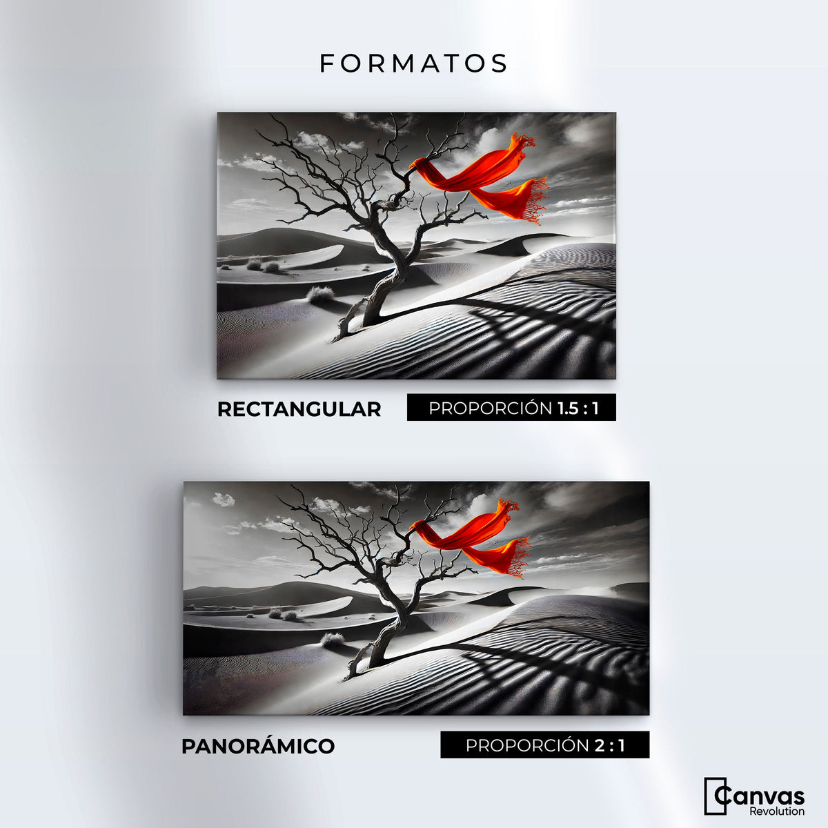Cuadros Decorativos Canvas Revolution | Rojo Entre Espinas | Formatos