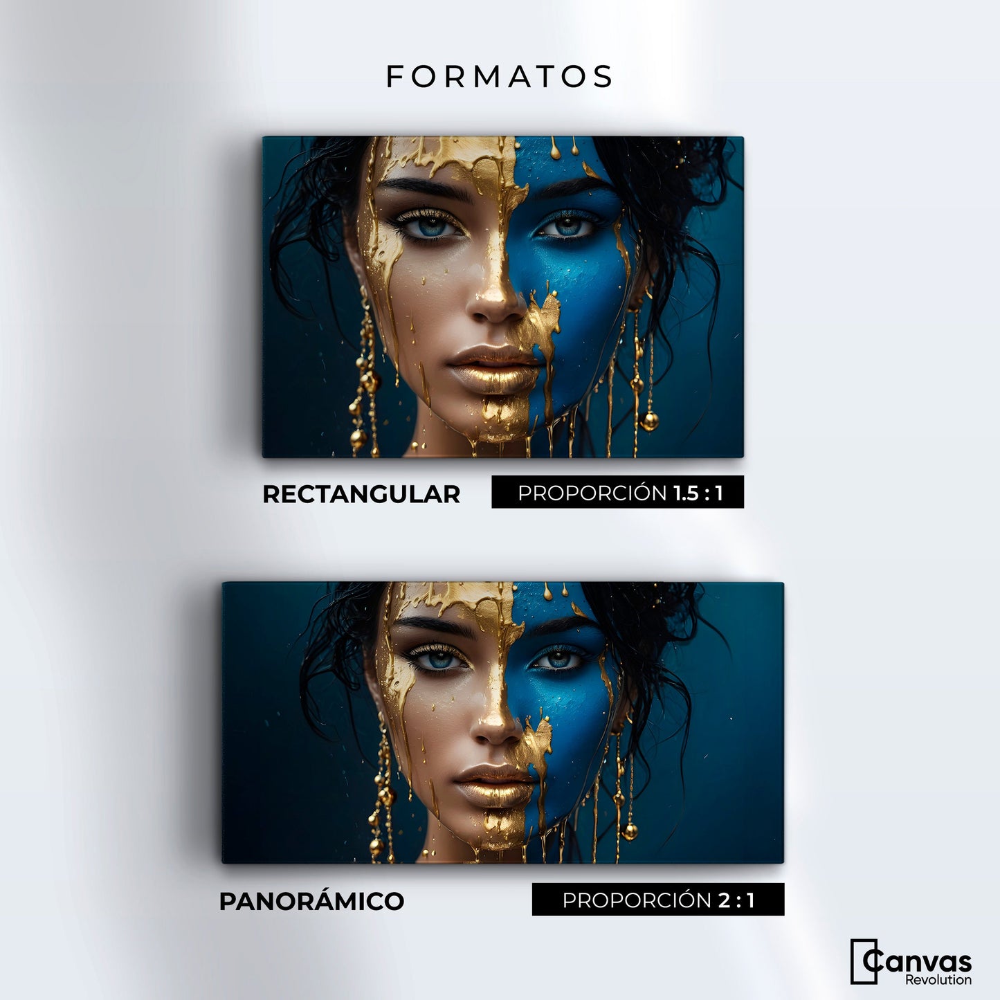 Cuadros Decorativos Canvas Revolution | Rostro Abstracto | Formatos
