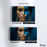 Cuadros Decorativos Canvas Revolution | Rostro Abstracto | Formatos