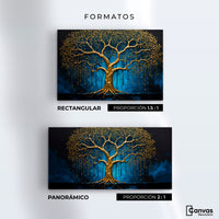 Cuadros Decorativos Canvas Revolution | Sabiduria Dorada | Formatos