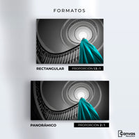 Cuadros Decorativos Canvas Revolution | Seda Azul | Formatos