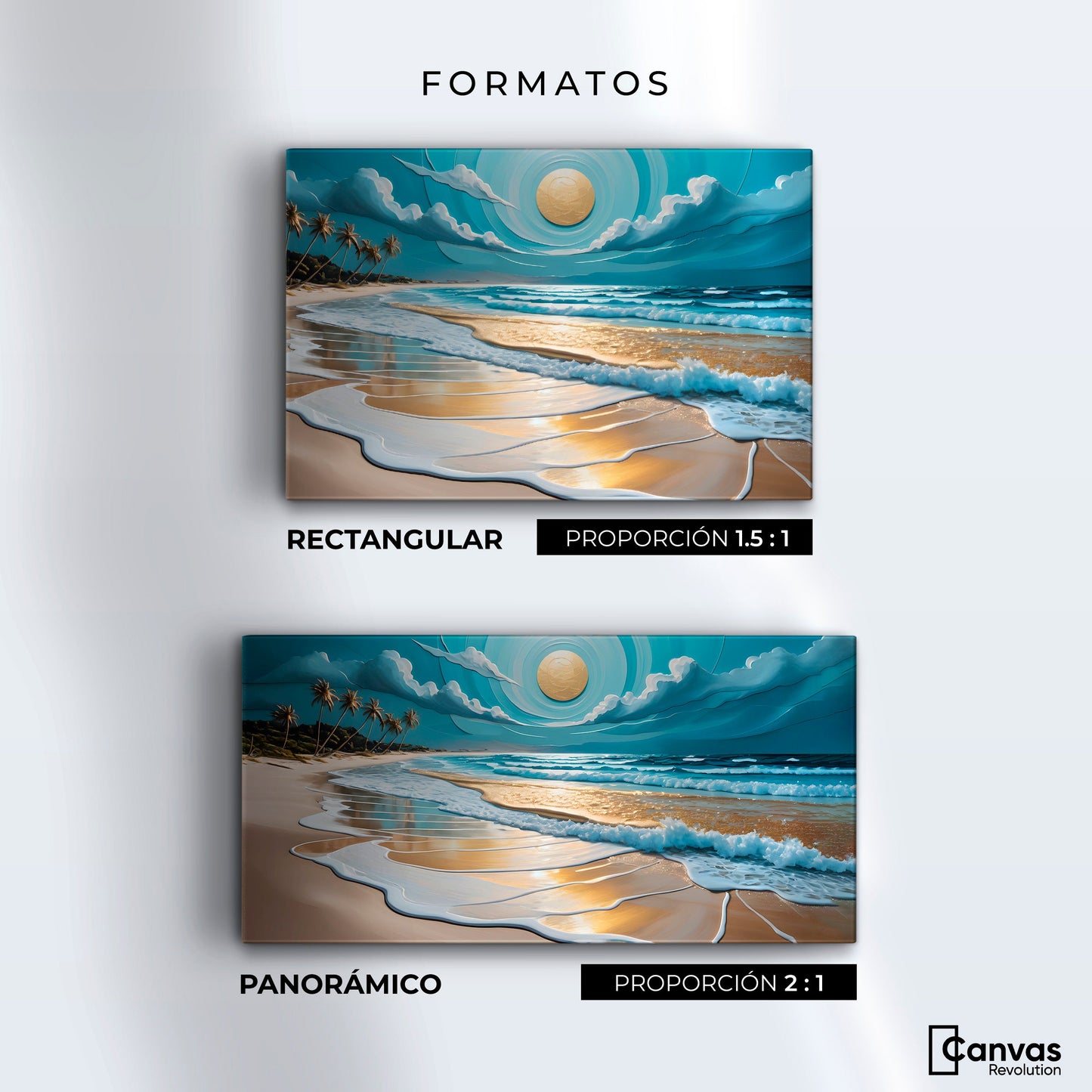 Cuadros Decorativos Canvas Revolution | Silencio En Playa | Formatos
