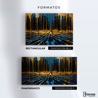Cuadros Decorativos Canvas Revolution | Simetria Liquida | Formatos