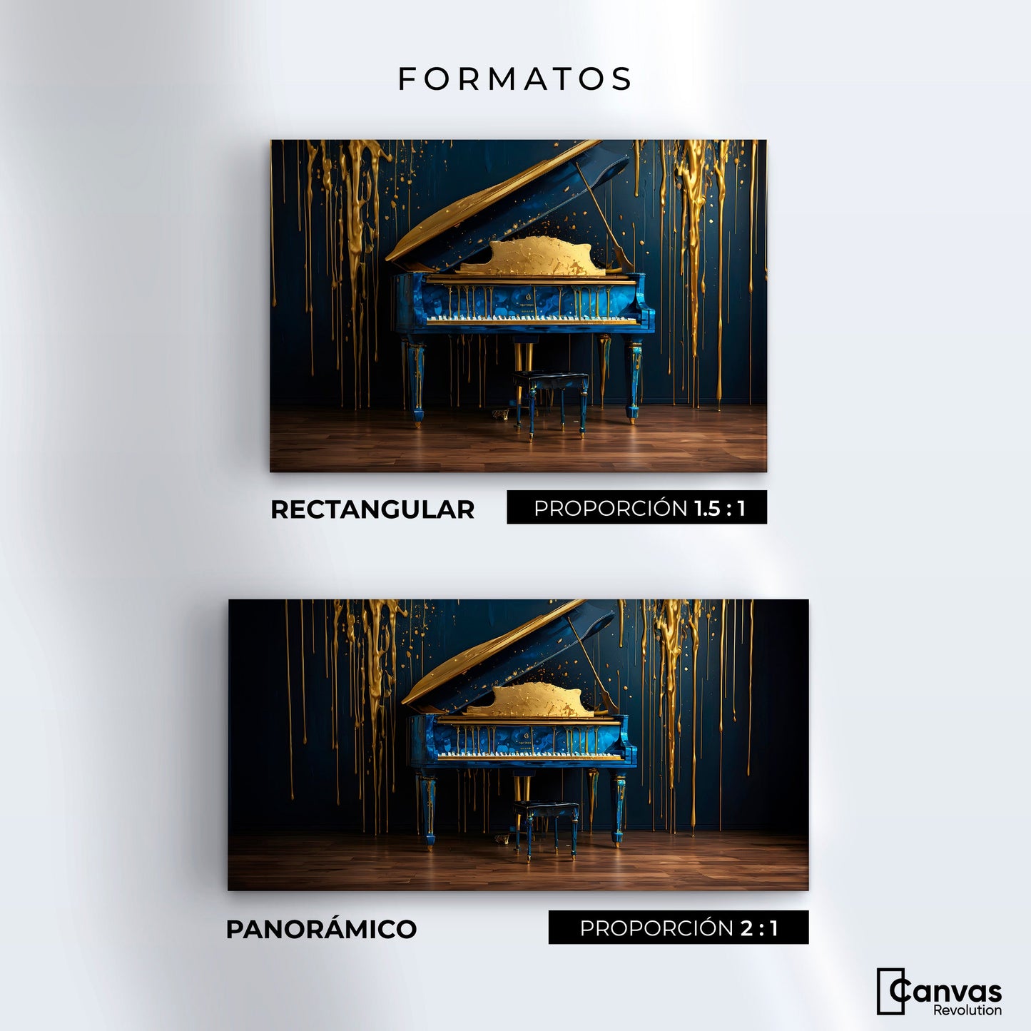 Cuadros Decorativos Canvas Revolution | Sinfonia Barroca | Formatos