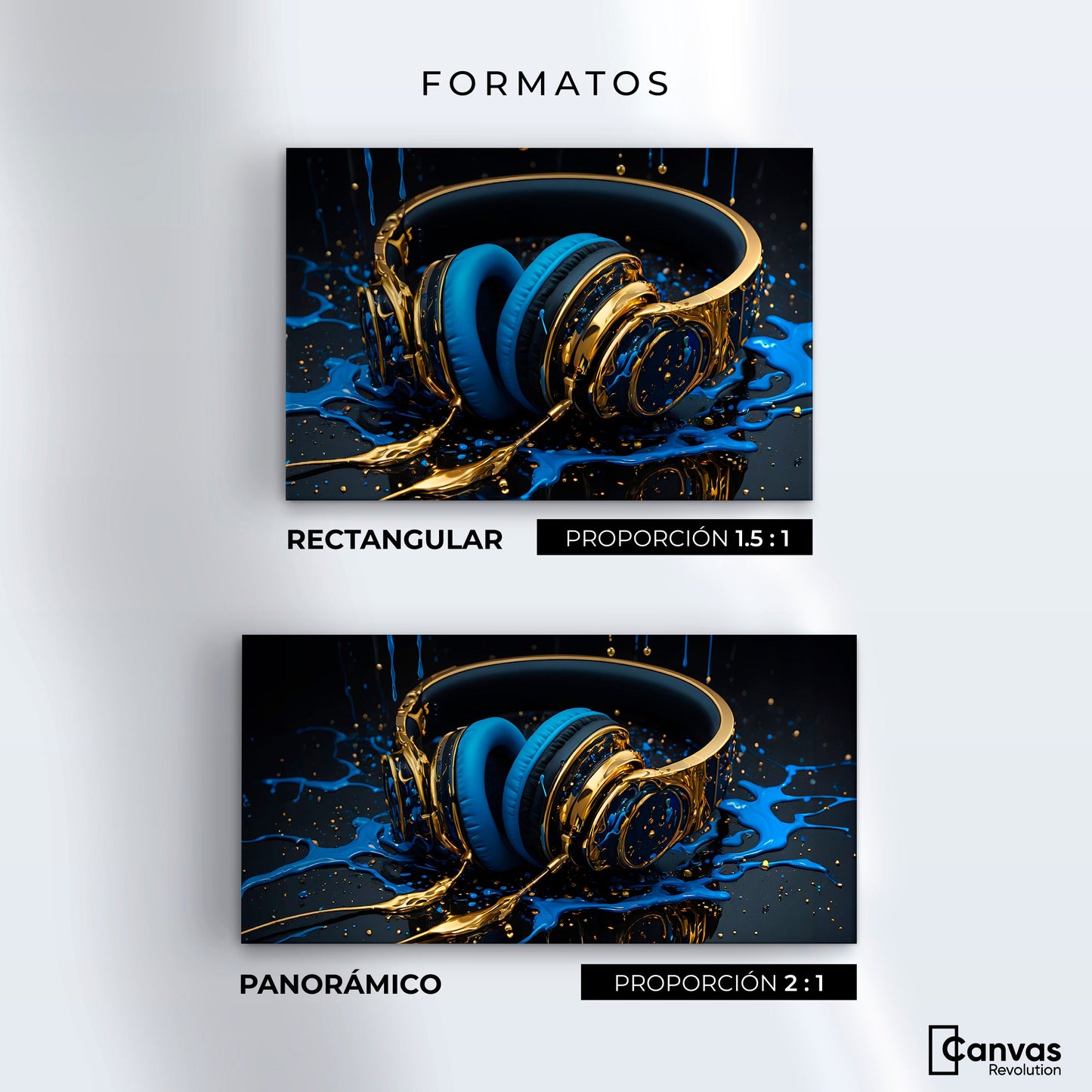 Cuadros Decorativos Canvas Revolution | Sinfonia Liquida | Formatos