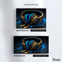 Cuadros Decorativos Canvas Revolution | Sinfonia Liquida | Formatos