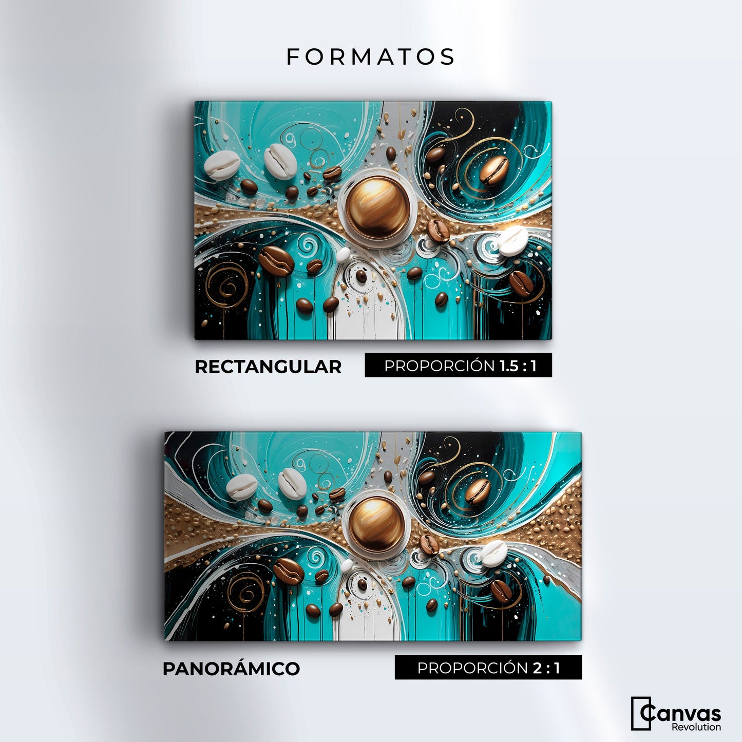 Cuadros Decorativos Canvas Revolution | Susurros De Oro | Formatos