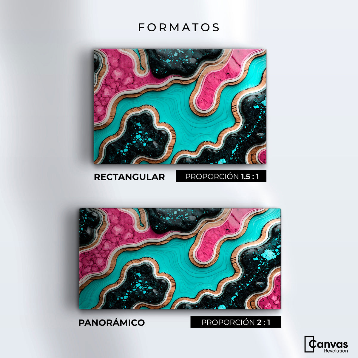 Cuadros Decorativos Canvas Revolution | Susurros Metalicos | Formatos