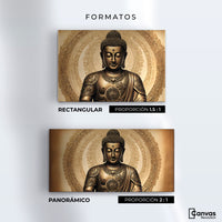 Cuadros Decorativos Canvas Revolution | Trascender Dorado | Formatos