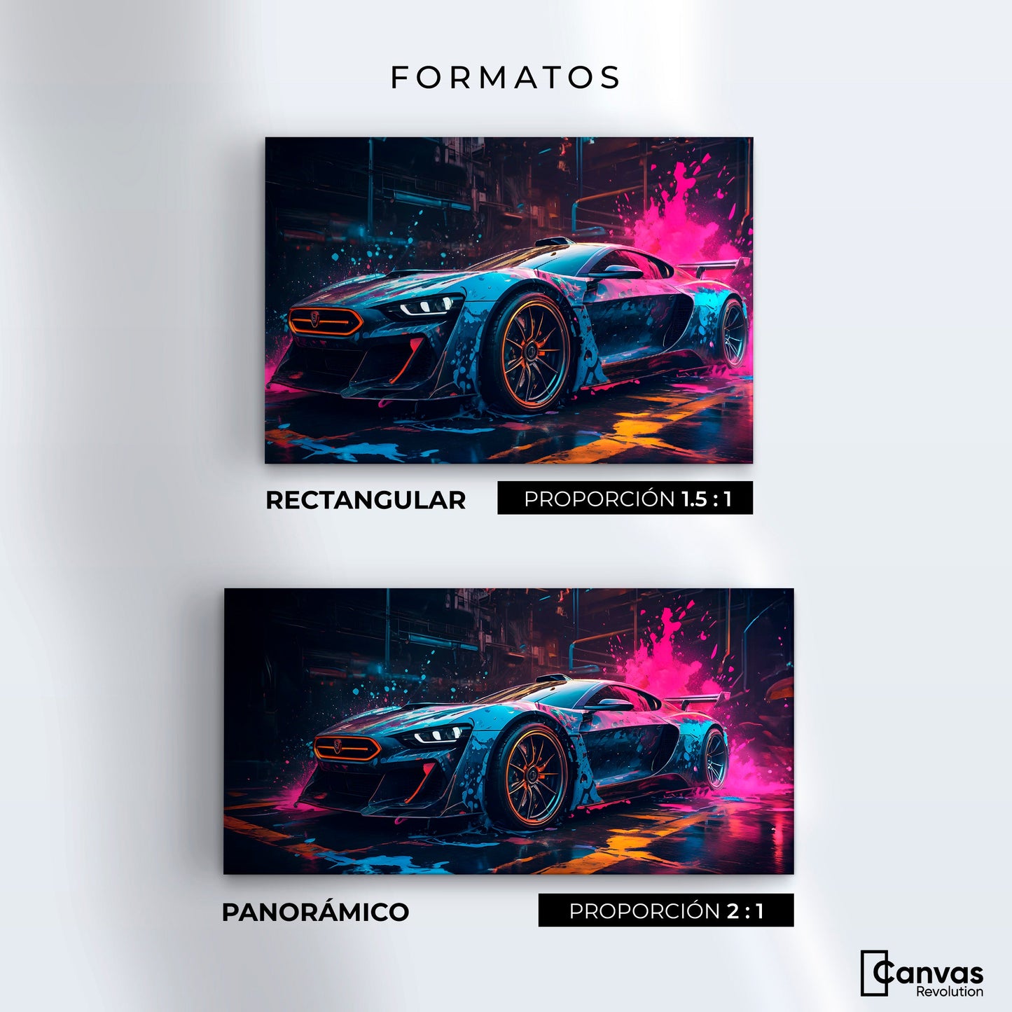 Cuadros Decorativos Canvas Revolution | Velocidad Vibrante | Formatos