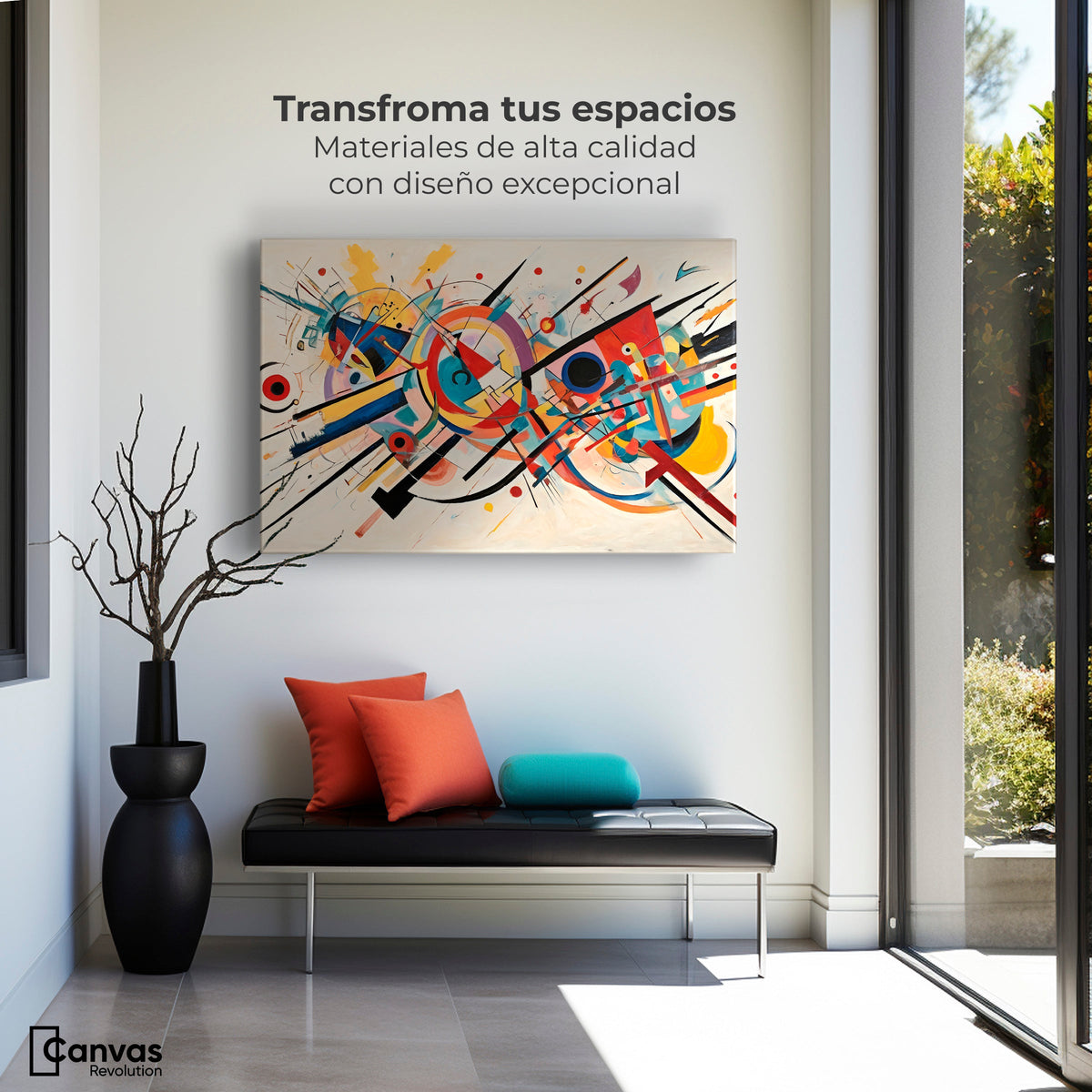 Cuadros Decorativos Canvas Revolution | Abstraccion Moderna | Montaje1