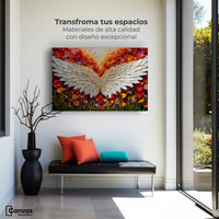 Cuadros Decorativos Canvas Revolution | Alas En Flores | Montaje1