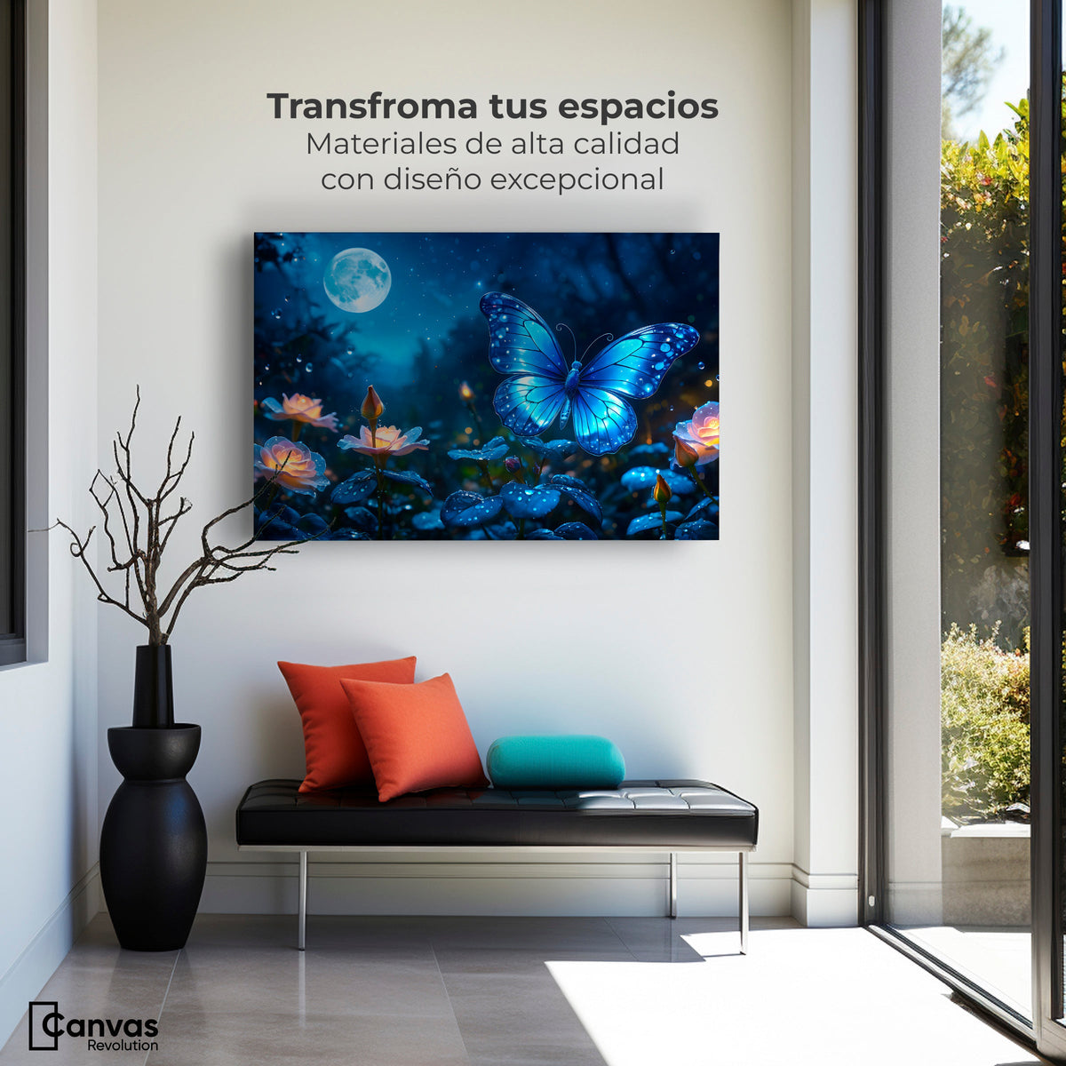 Cuadros Decorativos Canvas Revolution | Alas Nocturnas | Montaje1