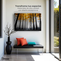 Cuadros Decorativos Canvas Revolution | Amarillo Silente | Montaje1