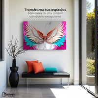 Cuadros Decorativos Canvas Revolution | Angel Vuelo Divino | Montaje1