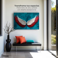 Cuadros Decorativos Canvas Revolution | Angel Vuelo Puro | Montaje1