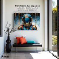 Cuadros Decorativos Canvas Revolution | Astronauta Azul | Montaje1