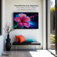 Cuadros Decorativos Canvas Revolution | Aura Hibisco Magico | Montaje1