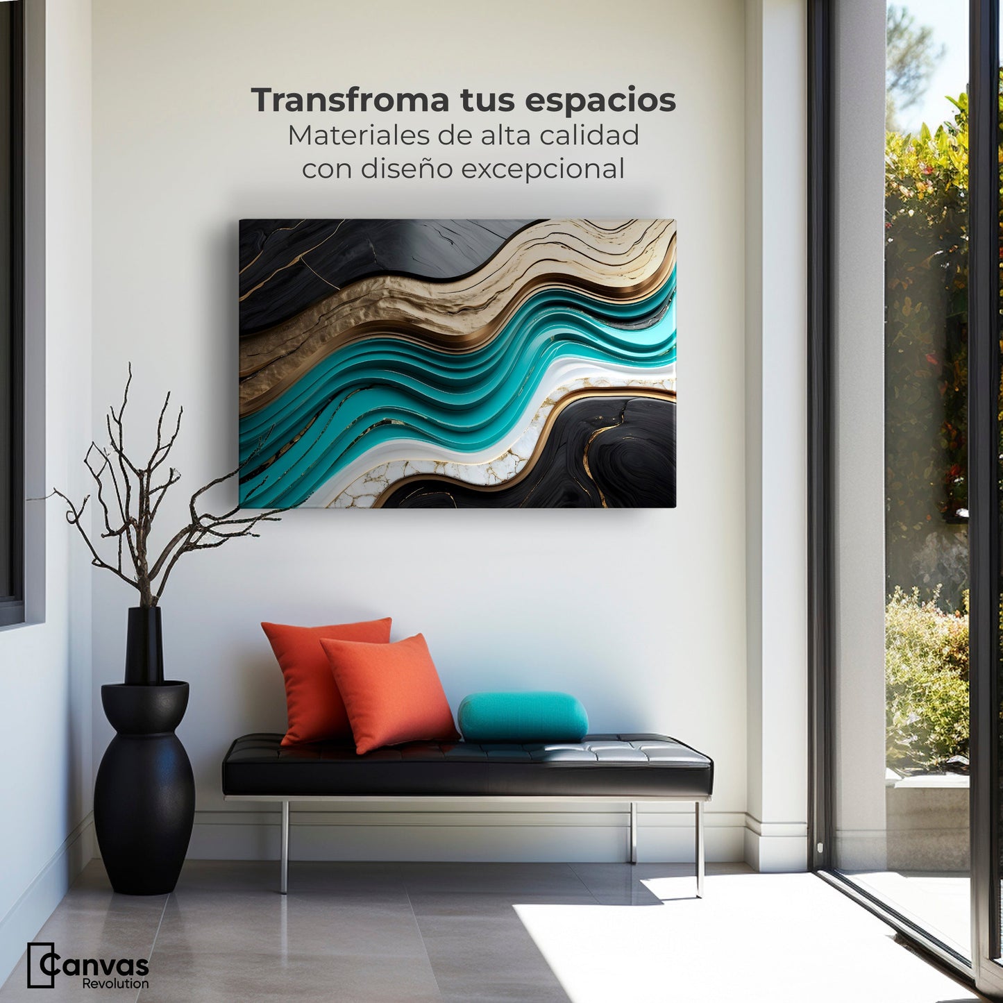 Cuadros Decorativos Canvas Revolution | Belleza Abstracta | Montaje1