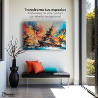 Cuadros Decorativos Canvas Revolution | Buque Explosivo | Montaje1