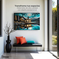 Cuadros Decorativos Canvas Revolution | Cabana En Calma | Montaje1