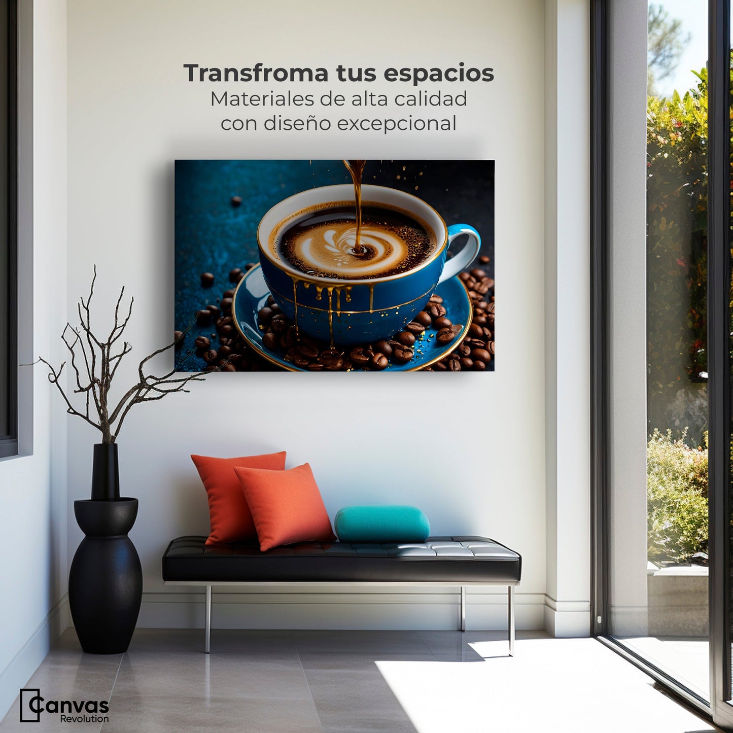 Cuadros Decorativos Canvas Revolution | Cafe Armonioso | Montaje1